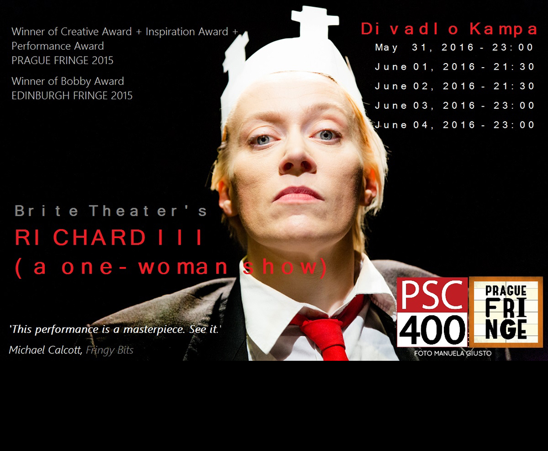 Richard III (a one woman show) at Prague Fringe - Prague Shakespeare Company